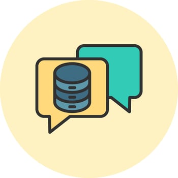 Chat High Detail Shape Design vector