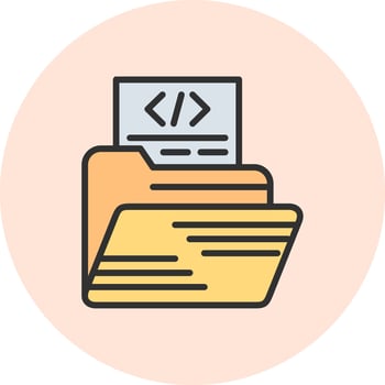 Coding Muted Color UI Design vector