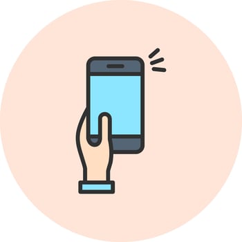 Selfie Pastel Tone Graphic Form vector