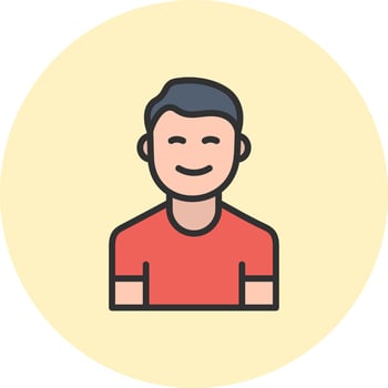 Man Compact Web Icon Symbol vector