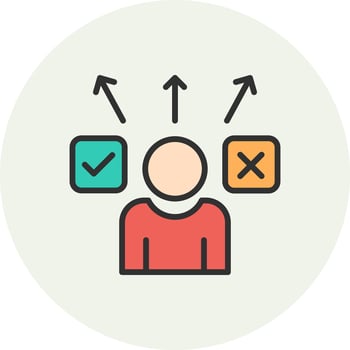 Decide Vivid App UI Element vector