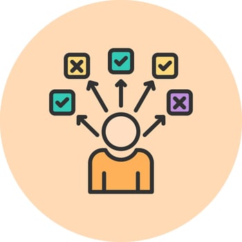 Choices Stylish UX Design Piece vector
