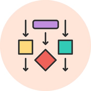 Flow Vivid App UI Element vector