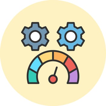 Speed Test Detailed User Interface Piece vector