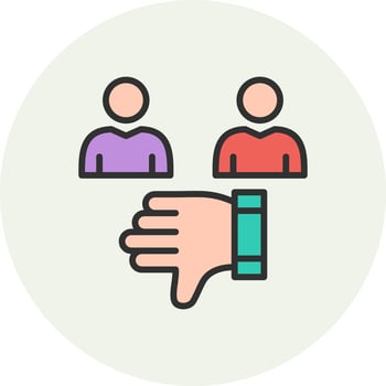 Dislike Stylish UX Design Piece vector