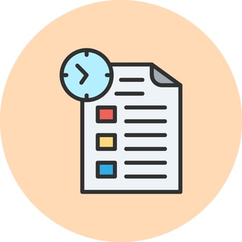 DeadLine Two Colours Soft Outline Graphic Symbol vector