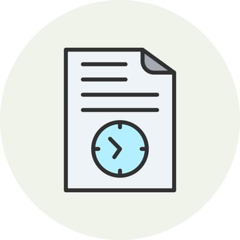 Waiting Minimal Design Badge Style vector