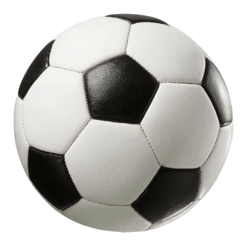 Classic Black and White Soccer Ball on Transparent Background traditional png
