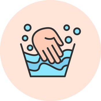 Hand Wash Isometric Web Illustration Graphic vector