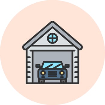 Garage Clean User Interface Concept vector