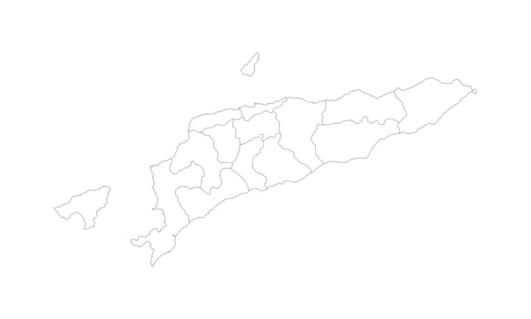 Timor Leste Outline Map, High Resolution Template vector