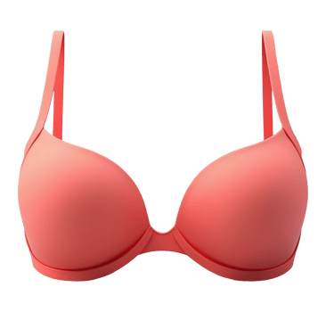 Coral bra looks soft and comfy giving sense of ease png