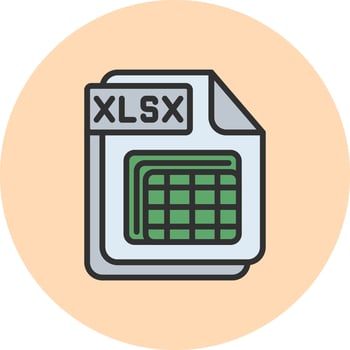 XLSX Monotone Sketch UI Concept vector