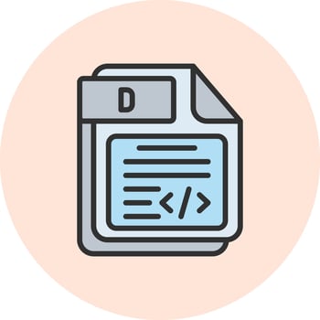 D High Contrast UI Badge vector