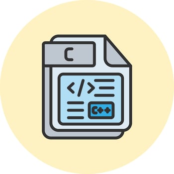 C Gradient Color Form Design vector