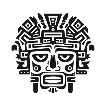 Cultural tribal mask of ancient significance vector