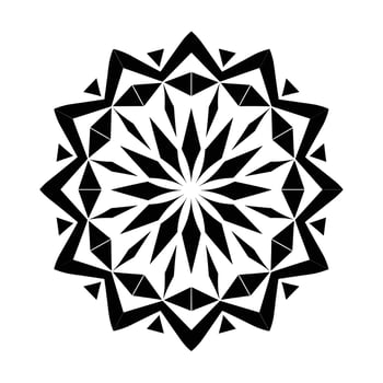 Intricate Interlacing Pattern Featuring Sharp Geometric Shapes and Contrasts vector
