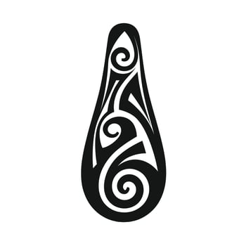 Traditional ta moko design showcasing intricate Maori artistry and cultural significance vector
