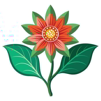 Winter-blooming Flower Designs vector
