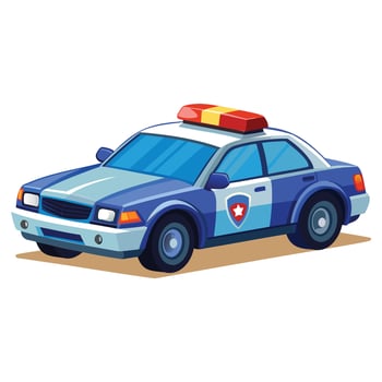Modern Police Cruiser Vectors Art