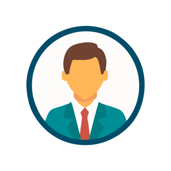 Professional Businessman Avatar Icon Flat Design Corporate Profile Image png