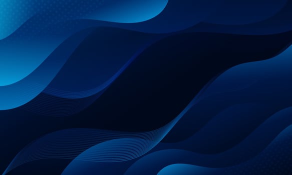 Blue waves abstract design vector