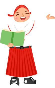 Schoolgirl Elementary Student with Hijab png