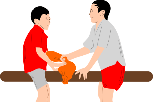 Indonesian Independence Day pillow fighting competition illustration png