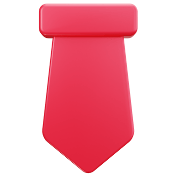 3D Icon Business Tie Formal Professional png