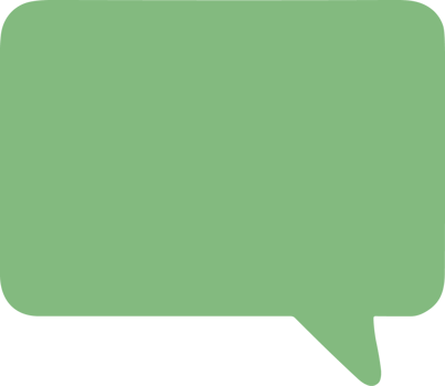 A green speech bubble with a black background png