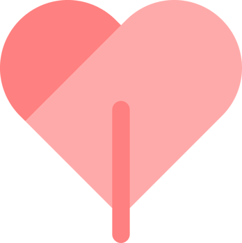 Pink icon doodle love heart png