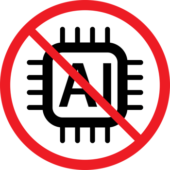 No AI sign icon for graphic design., logo, website, social media, mobile app, ui illustration png