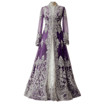 Indian Bridal Dress Displayed on Mannequin png