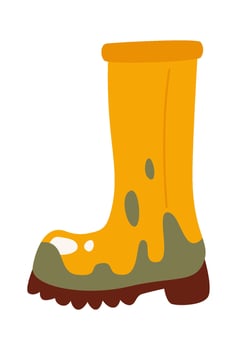Dirty Rubber Shoe vector