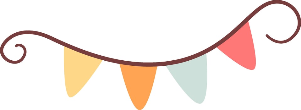 Ribbon With Flags vector