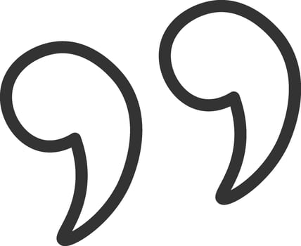 Quotation Mark Doodle vector