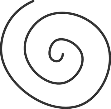Snail Lined Doodle vector