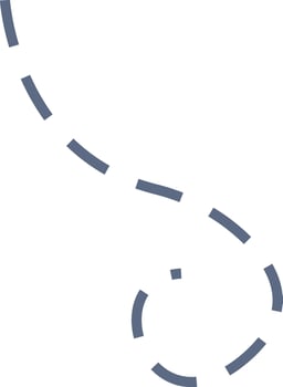 Curved Dashed Line vector