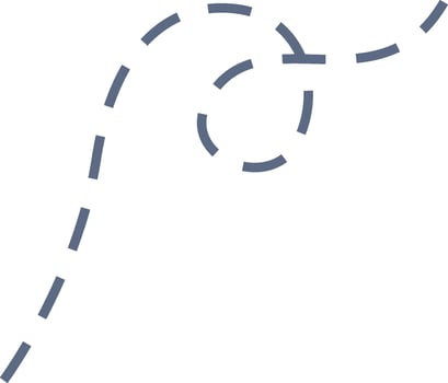 Curved Dashed Line Illustration vector