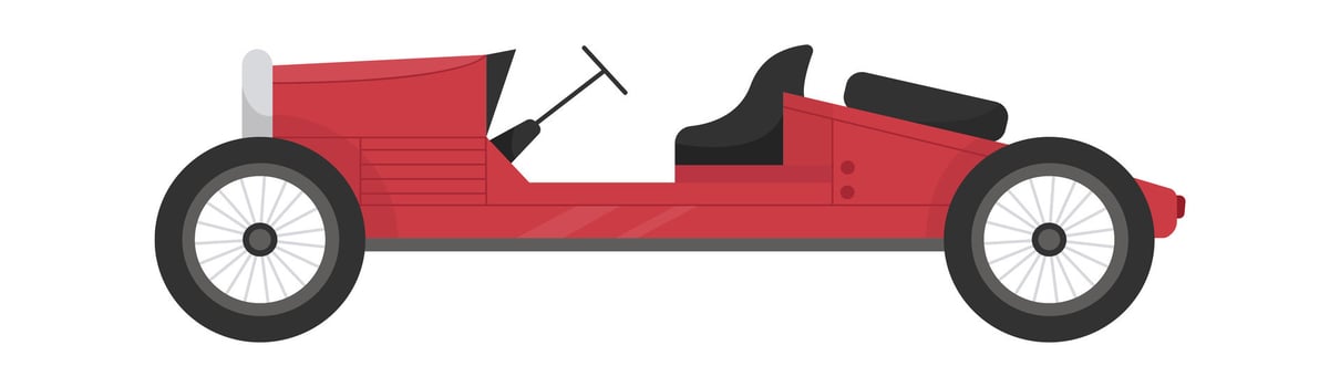 Roadster Retro Car vector