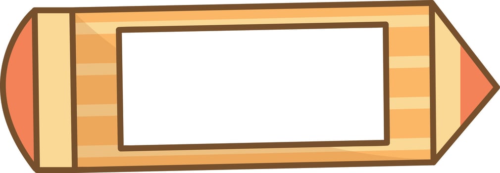 Pencil Stationery Frame vector