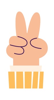 Peace Hand Sign vector