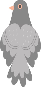 Pigeon Bird Back vector