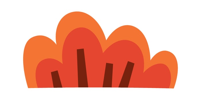 Bush Cartoon Plant Illustration vector