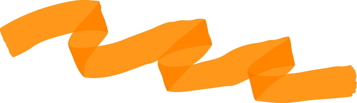 Marker Highlighter Curved Line Flat Illustration vector