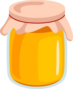 Jar With Honey vector