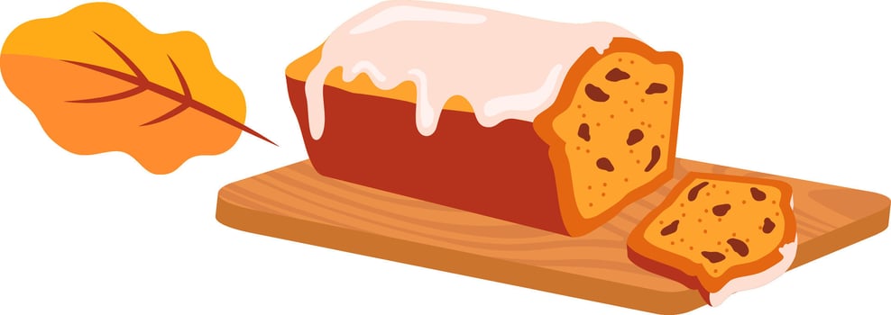 Bread On Cutting Board vector