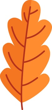 Autumn Tree Leaf Drawn Icon vector