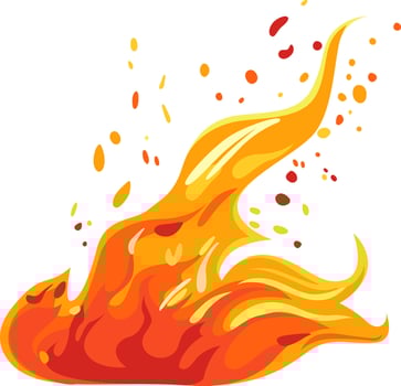 Illustration Burning Fire Illustration vector