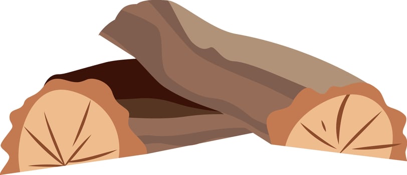 Firewood Pile Icon vector